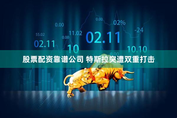 股票配资靠谱公司 特斯拉突遭双重打击