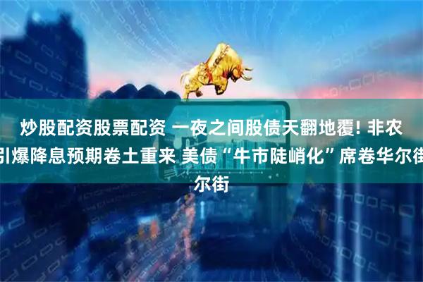 炒股配资股票配资 一夜之间股债天翻地覆! 非农引爆降息预期卷土重来 美债“牛市陡峭化”席卷华尔街